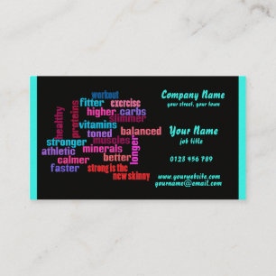 visitekaartje 2 sportschool, sportclub of trainer