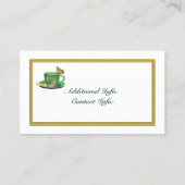 Visitekaartje 2 van de Groene & Witte Koffiebeker (Achterkant)