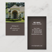 Visitekaartje 2 van de Onroerende goederen van de (Voorkant / Achterkant)