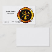 Visitekaartje 2 van het Maltese kruis (Voorkant / Achterkant)