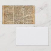 visitekaartje 3,5 x 2,0 inch, 100 pack dictionary (Voorkant / Achterkant)