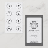 Visitekaartje 8 van de yoga de Pas van de Klasse Klantenkaartje (Voorkant / Achterkant)