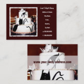 Visitekaartje Aangepaste bakkerij/bruiloft (Voorkant / Achterkant)