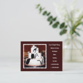 Visitekaartje Aangepaste bakkerij/bruiloft (Staand voorkant)