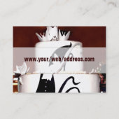 Visitekaartje Aangepaste bakkerij/bruiloft (Achterkant)