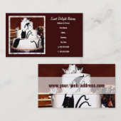 Visitekaartje Aangepaste bakkerij/bruiloft (Voorkant / Achterkant)