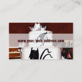 Visitekaartje Aangepaste bakkerij/bruiloft (Achterkant)