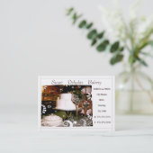 Visitekaartje Aangepaste bakkerij/bruiloft (Staand voorkant)