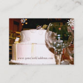 Visitekaartje Aangepaste bakkerij/bruiloft (Achterkant)