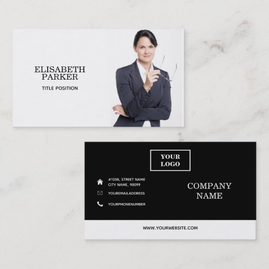 Visitekaartje Aangepaste foto (Voorkant / Achterkant)