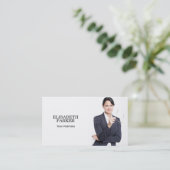 Visitekaartje Aangepaste foto (Staand voorkant)