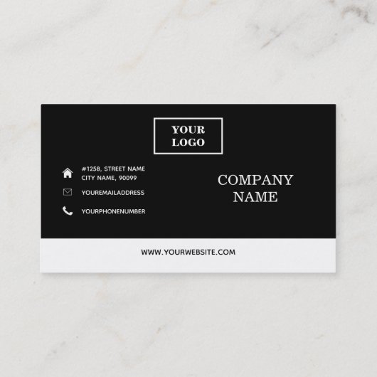 Visitekaartje Aangepaste foto (Achterkant)