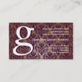 Visitekaartje Aangepaste gebeurtenissen (Achterkant)