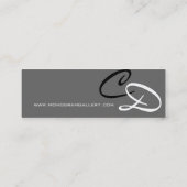 Visitekaartje Aangepaste Initialen (Achterkant)