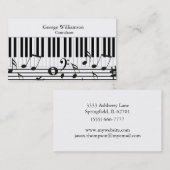 Visitekaartje Aangepaste pianoketoestellen (Voorkant / Achterkant)