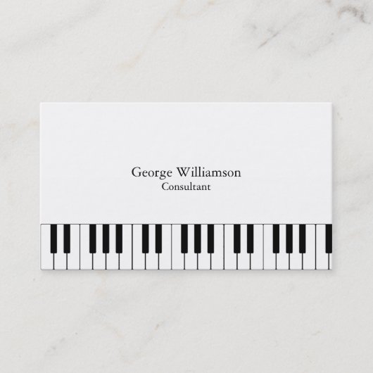 Visitekaartje Aangepaste pianoketoestellen (Voorkant)