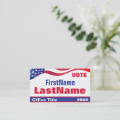 Visitekaartje Aangepaste Sjabloon campagne (Staand voorkant)