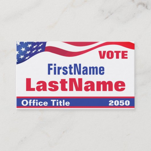 Visitekaartje Aangepaste Sjabloon campagne (Voorkant)