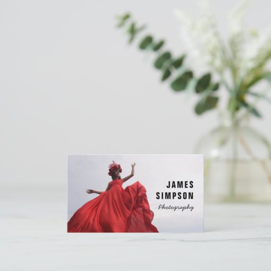 Visitekaartje Aangepaste Sjabloon foto's (Staand voorkant)