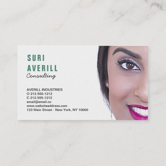 Visitekaartje Aangepaste Sjabloon foto's (Achterkant)