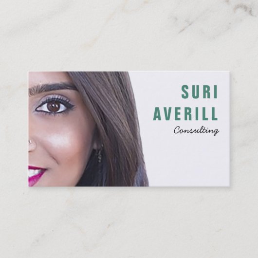 Visitekaartje Aangepaste Sjabloon foto's (Voorkant)