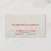 Visitekaartje aanpasbare romantische papaverbloeme (Achterkant)