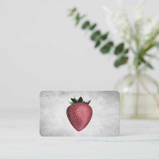 visitekaartje aardbei (Staand voorkant)