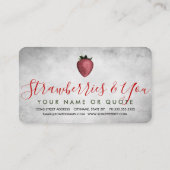 visitekaartje aardbei (Achterkant)