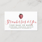 visitekaartje aardbei (Achterkant)