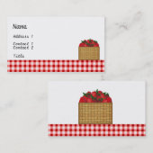 Visitekaartje aardbeien (Voorkant / Achterkant)