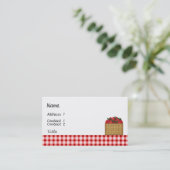 Visitekaartje aardbeien (Staand voorkant)