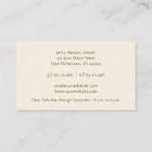 Visitekaartje aardbeien (Achterkant)