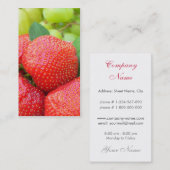 Visitekaartje aardbeien (Voorkant / Achterkant)