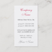 Visitekaartje aardbeien (Achterkant)