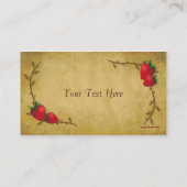 Visitekaartje aardbeien in het land (Achterkant)