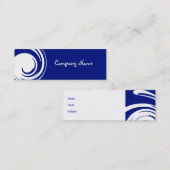 Visitekaartje Abstract Blauw Recyclen Skinny (Voorkant / Achterkant)