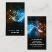 Visitekaartje abstract muziekontwerp (Voorkant / Achterkant)