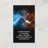 Visitekaartje abstract muziekontwerp (Achterkant)