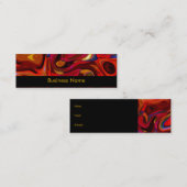 Visitekaartje Abstract rood mager (Voorkant / Achterkant)