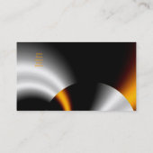 Visitekaartje Abstract Sinaasappel Grijs Zilver Zw (Achterkant)