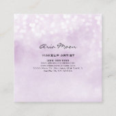 Visitekaartje Abstract vierkant lavender (Achterkant)