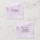 Visitekaartje Abstract vierkant lavender (Voorkant / Achterkant)