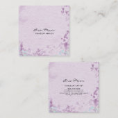 Visitekaartje Abstract vierkant lavender (Voorkant / Achterkant)