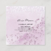 Visitekaartje Abstract vierkant lavender (Achterkant)