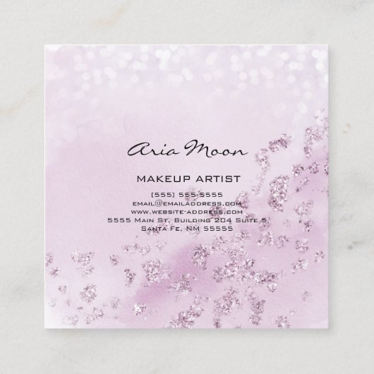 Visitekaartje Abstract vierkant lavender