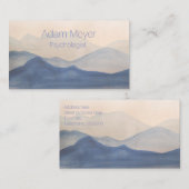 Visitekaartje abstract Waterverf landschap (Voorkant / Achterkant)