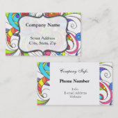 visitekaartje abstracte achtergrond (Voorkant / Achterkant)