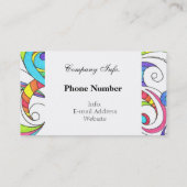 visitekaartje abstracte achtergrond (Achterkant)