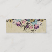 Visitekaartje abstracte bloemen (Achterkant)