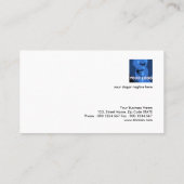 Visitekaartje abstracte kleurrijke animatiehuizen (Achterkant)